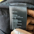 Amiri Plain Black Denim Jeans Sz 29