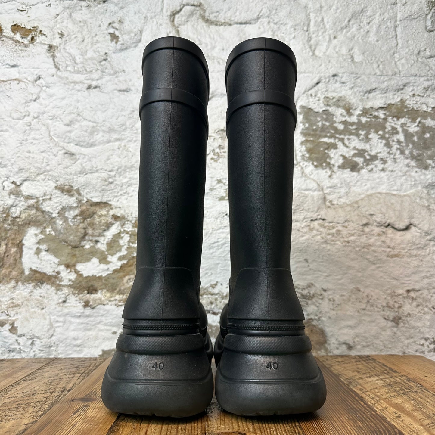 Balenciaga Black Croc Boot Sz 7 (40) No Box