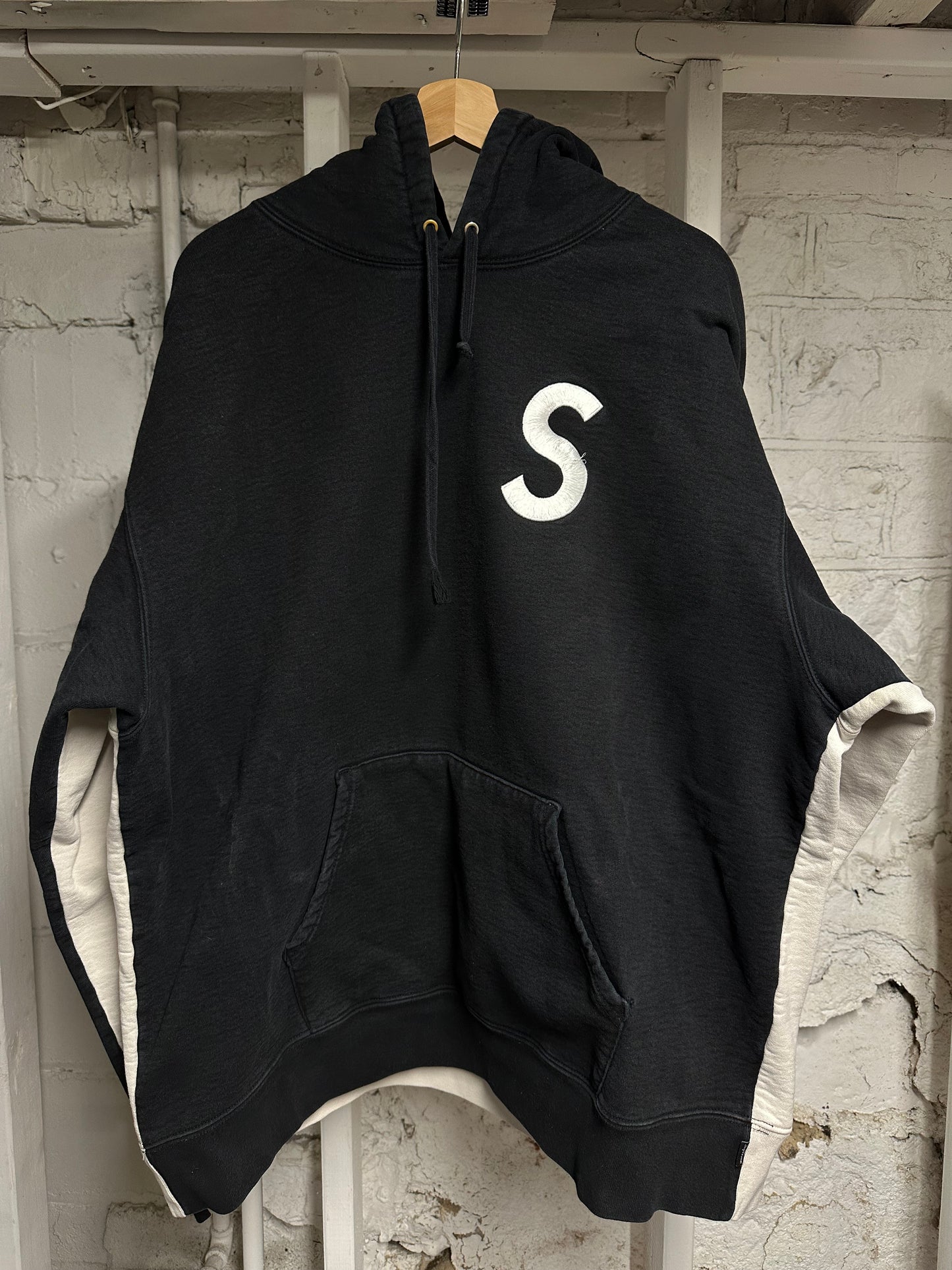 Supreme Two Tone S Logo Hoodie Sz 2XL