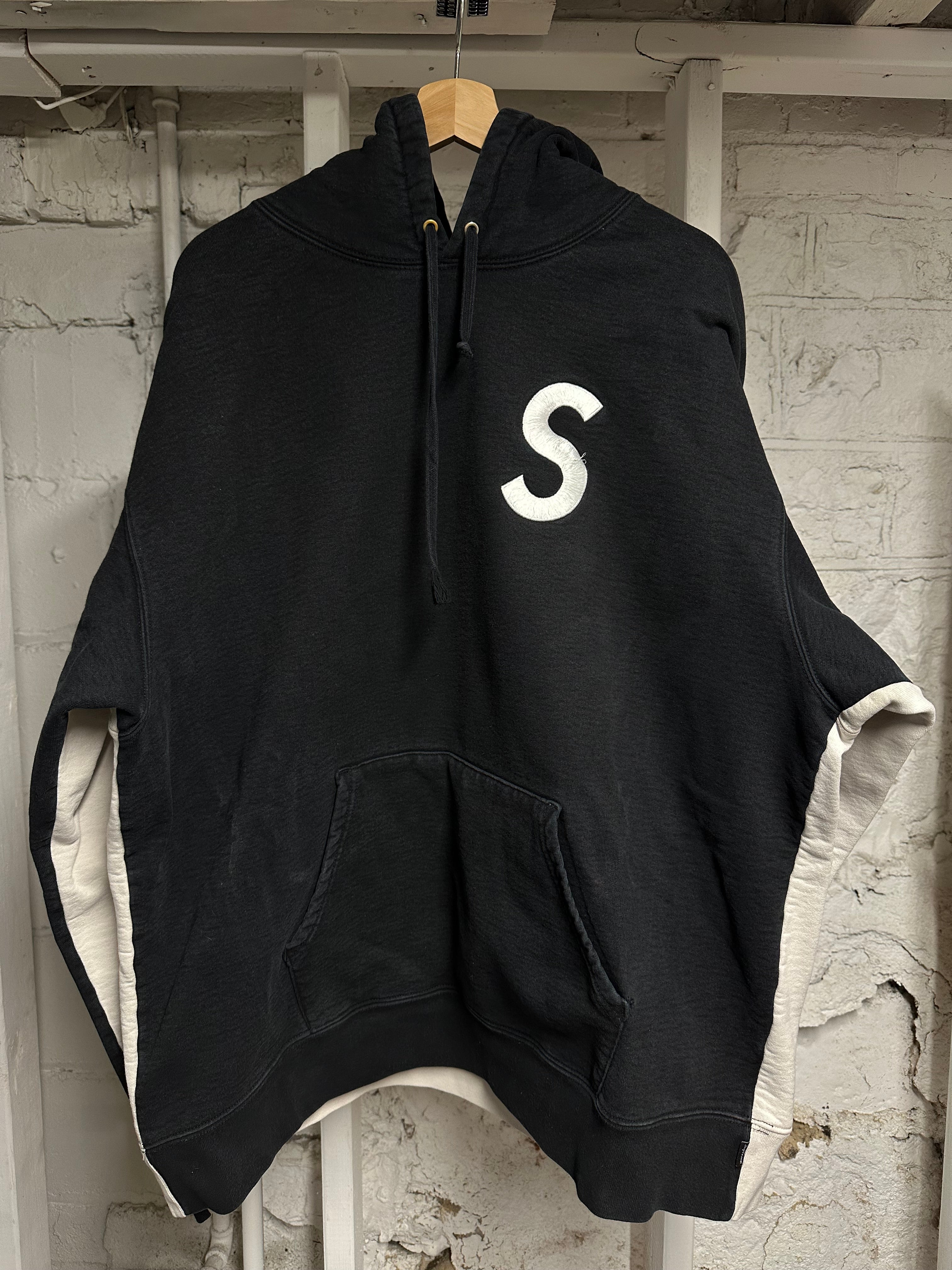 Supreme Two Tone S Logo Hoodie Sz 2XL