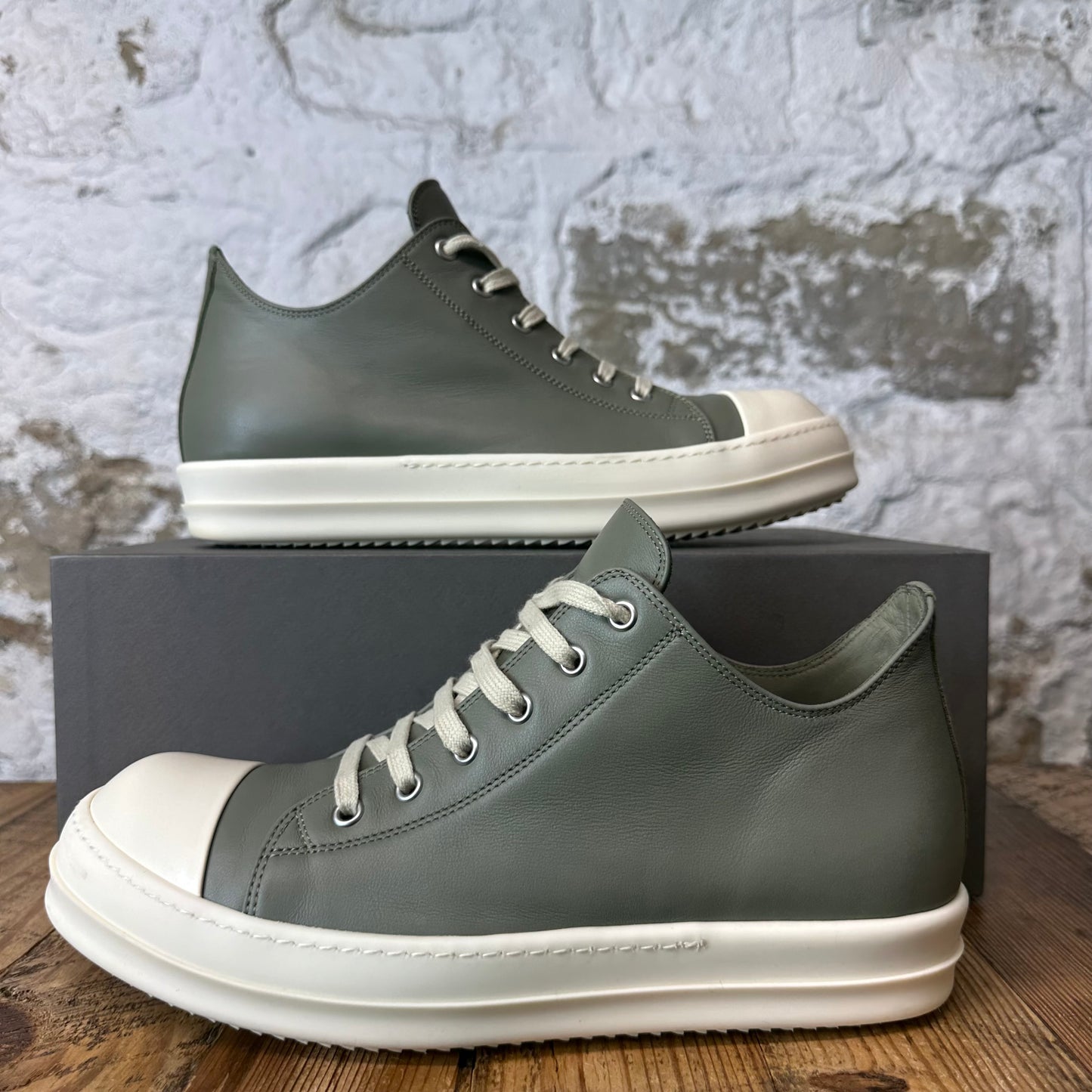Rick Owens Celadon Milk Sneaker Sz 9 (42)