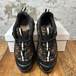 Burberry Brown Monogram Black Arthur Sneaker Sz 6.5 (39) No Box