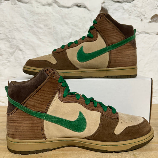 Nike SB Dunk High Tweed Classic Green Sz 10.5