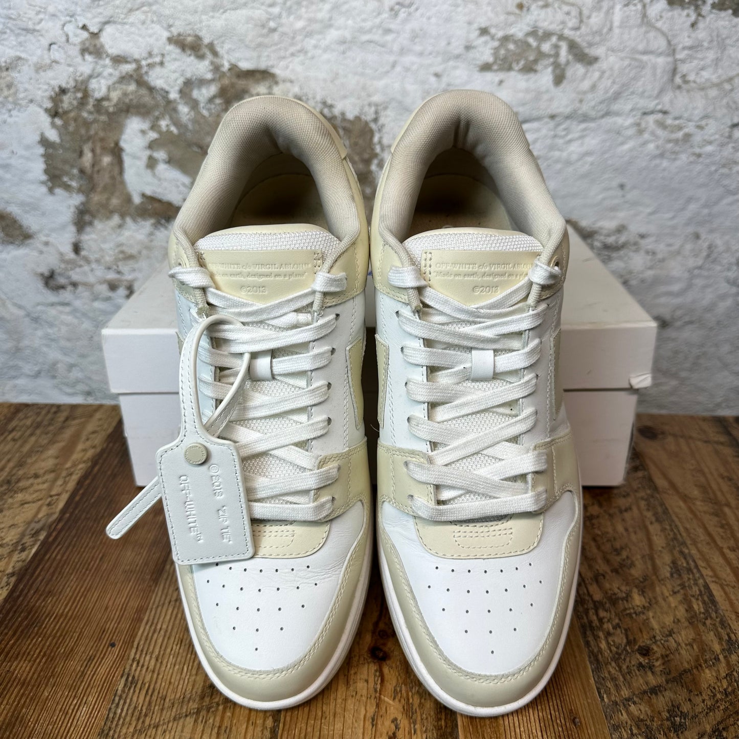 Off White Out Of Office Natural White Sneaker Sz 11 (44)