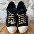 Rick Owens Pony Hair Black Milk Sneaker Sz 10 (43)