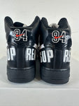 Nike Air Force 1 High Supreme World Famous Black Sz 9