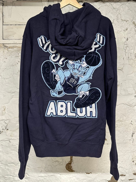 Off White Chicago Bulls Blue Hoodie Sz XL