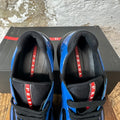 Prada Americas Cup Dark Blue Patent Black Sneaker Sz 9