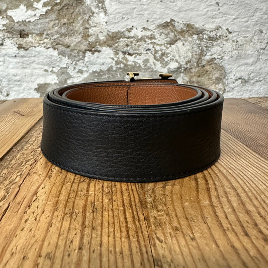 Louis Vuitton Black Gold Belt Sz (120/48)