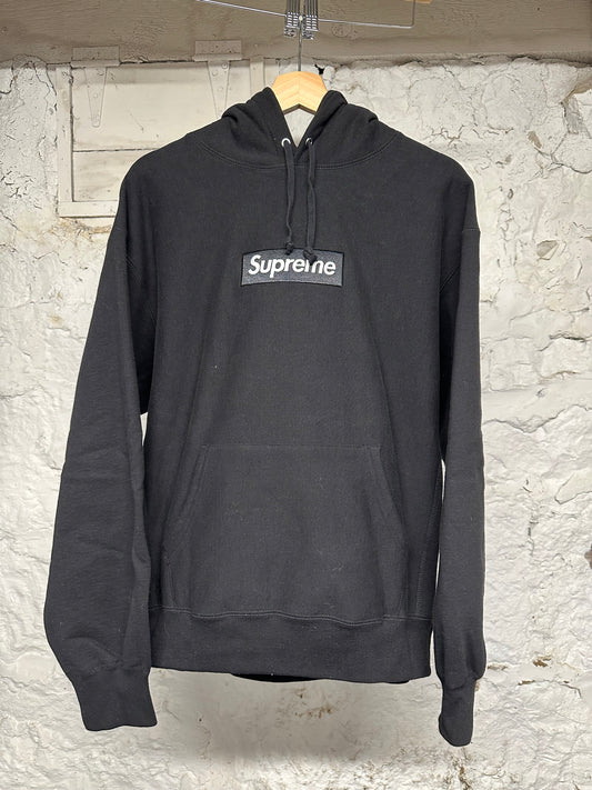 Supreme Box Logo 2024 Black Hoodie Sz M
