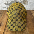 Gucci Yellow Monogram Hat Sz XXL