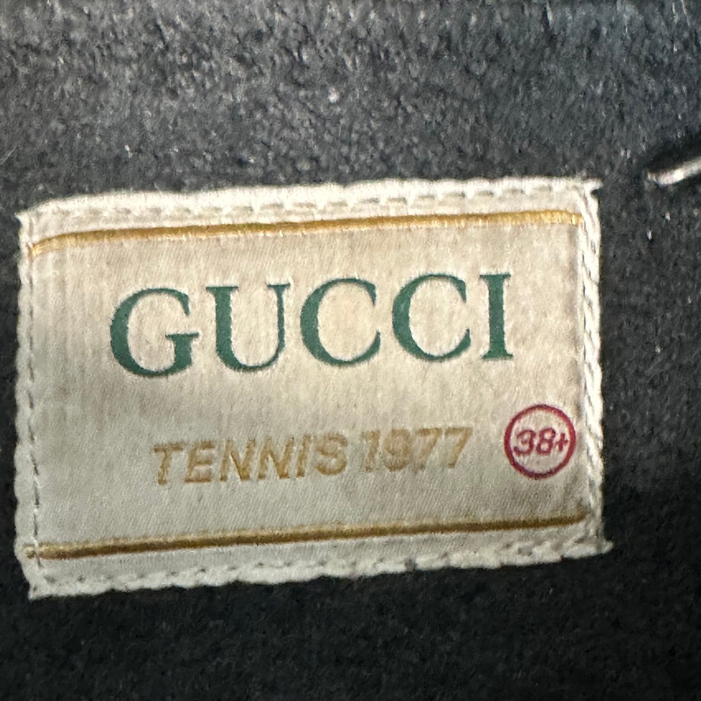 Gucci Tennis 1977 Black GG Monogram Sneaker Sz 6 (38.5)