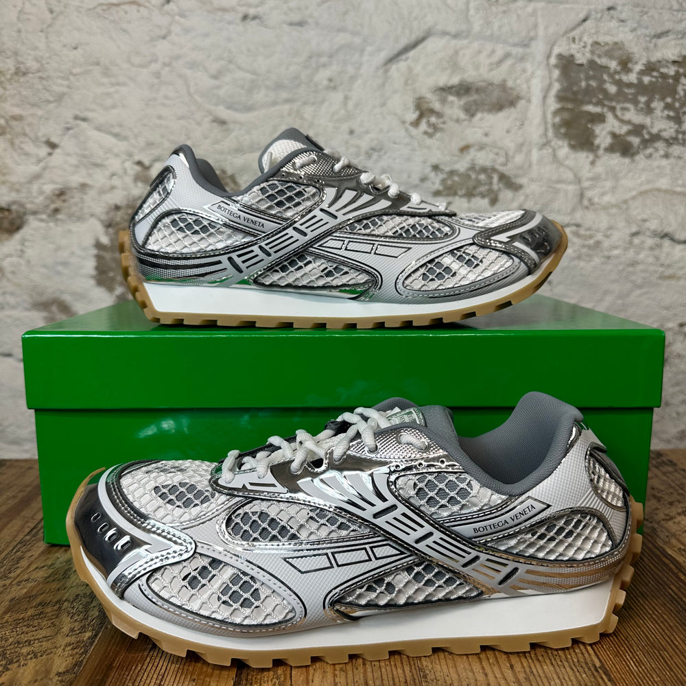 Bottega Veneta Silver White Orbit Sneaker Sz 11 (44) DS