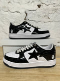 Bapesta Black White Sz 9