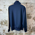 Palm Angels Navy Beige Track Jacket Sz L