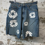Denim Tears White CW Blue Denim Shorts Sz M