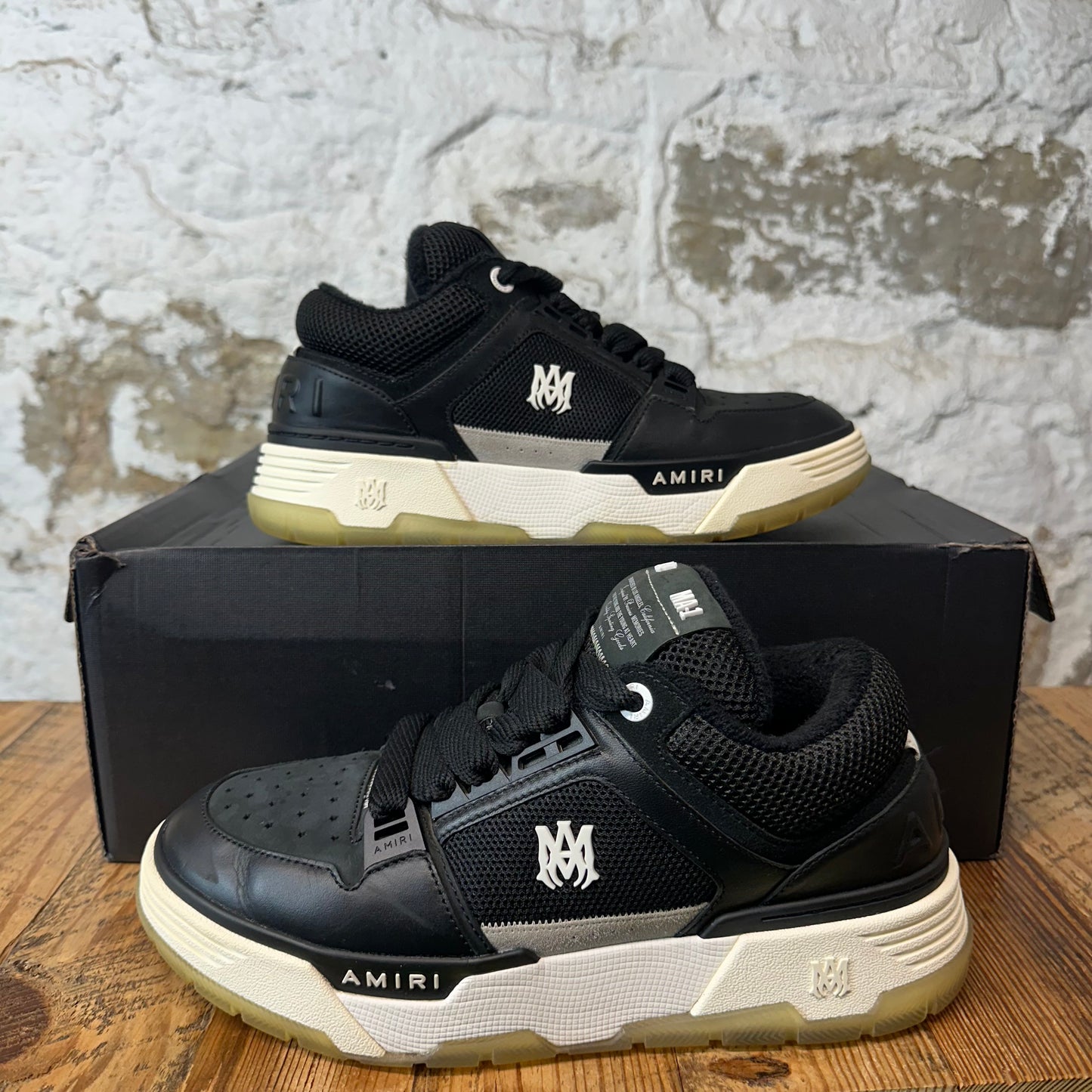 Amiri MA-1 Black White Sneaker Sz 9 (42)
