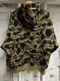 Bape Green Camo Knit Hoodie Sz L