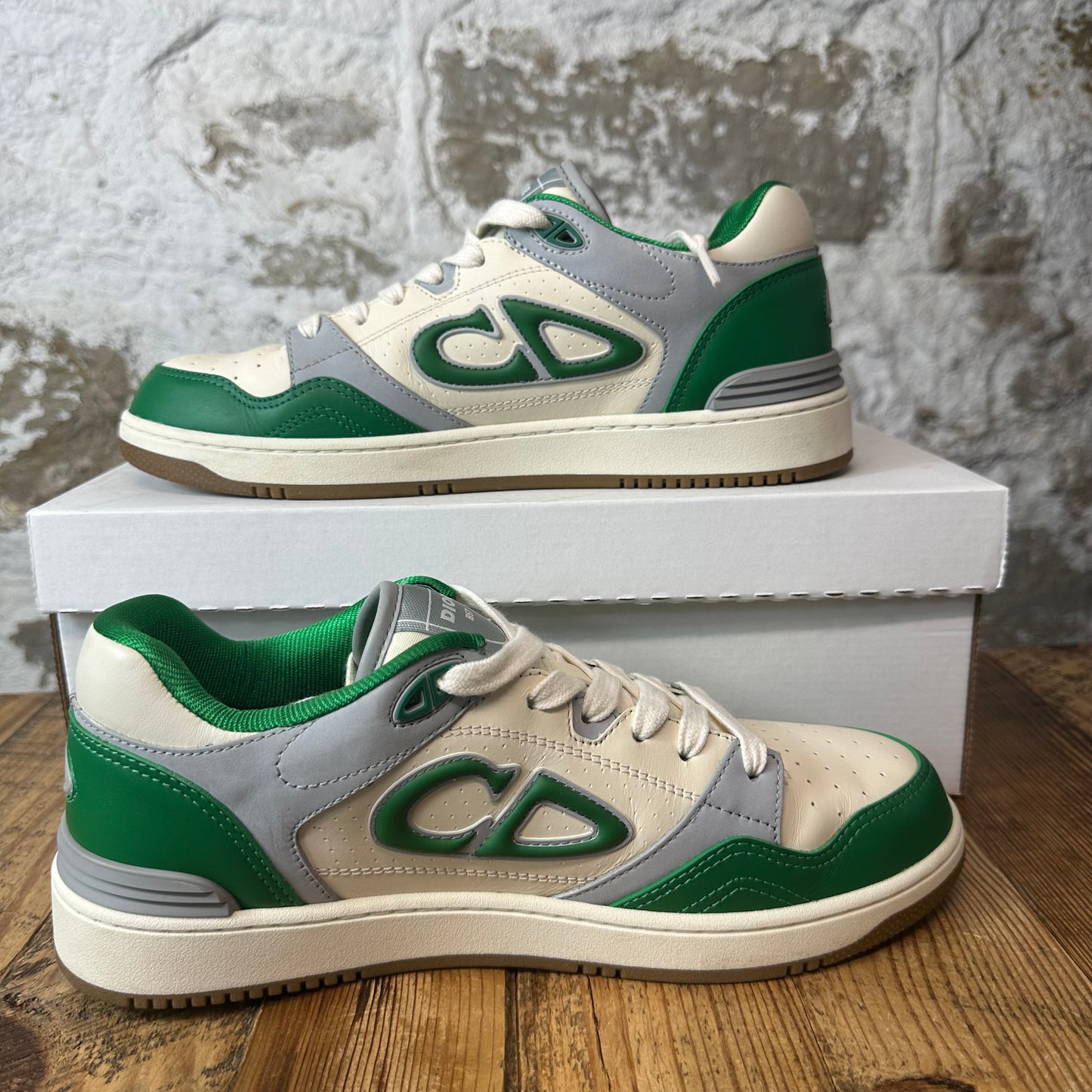 Dior B57 Green White Grey Oblique Sneaker Sz 9 (42)