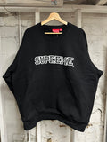 Supreme Chest Spellout Black Crewneck Sz XL