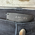 Amiri MX1 Cracked Blue Black Denim Jeans Sz 30