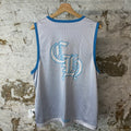 Chrome Hearts Blue Reversible Mesh Basketball Jersey Sz S