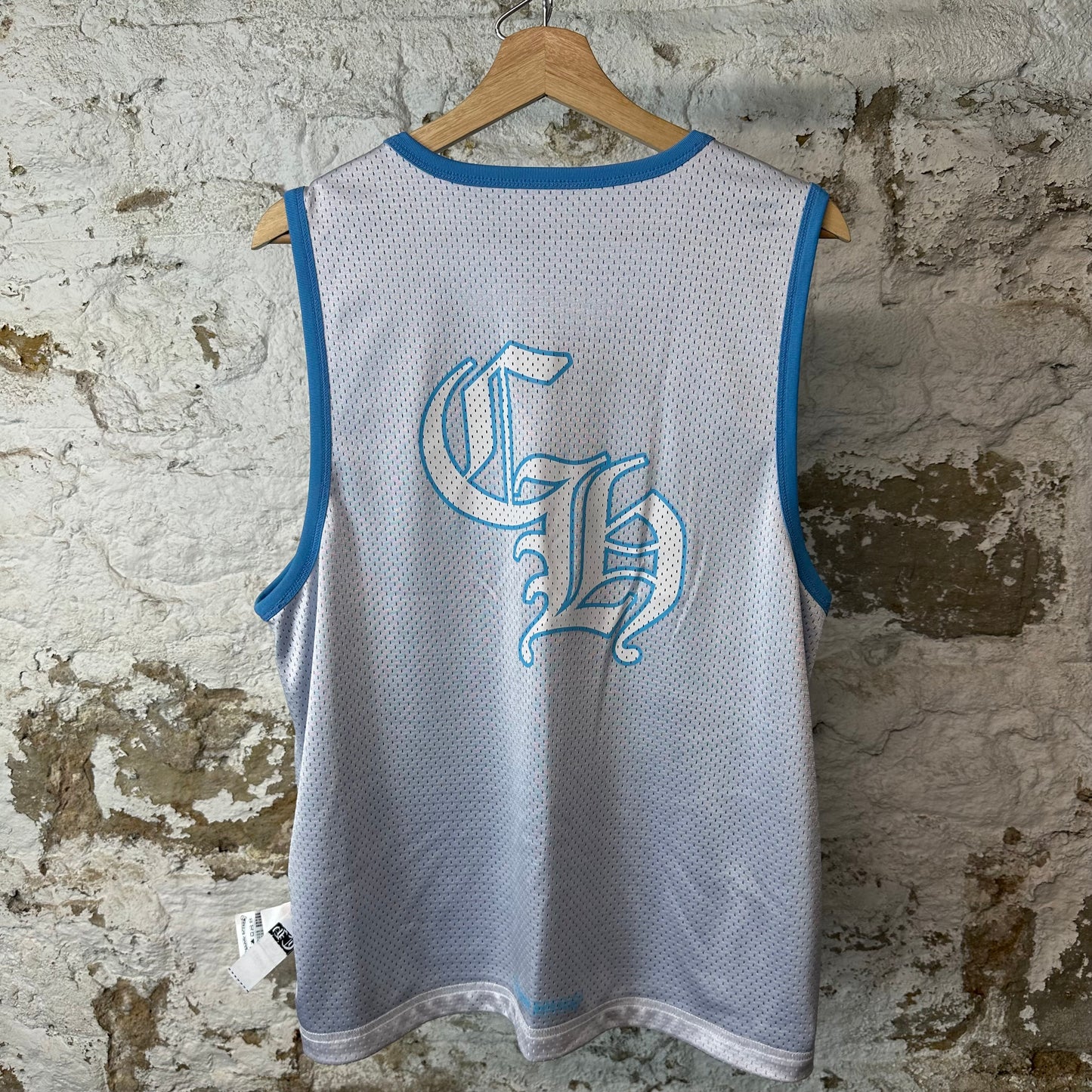 Chrome Hearts Blue Reversible Mesh Basketball Jersey Sz S