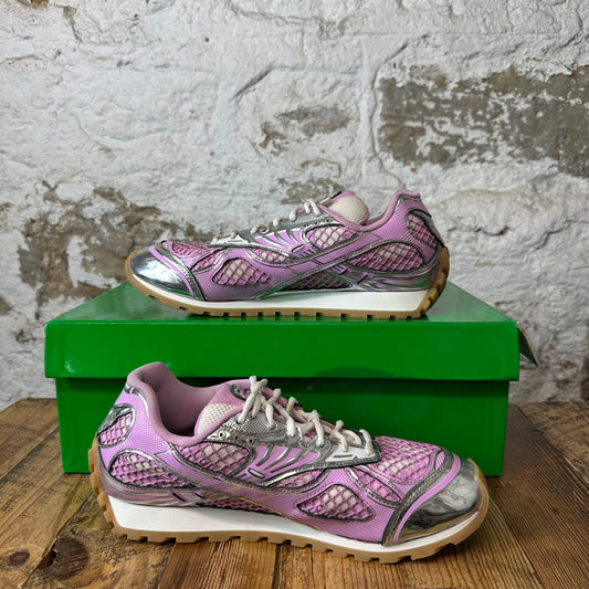 Bottega Veneta Pink Silver Orbit Sneaker Sz 10 (43)