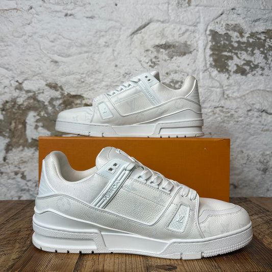 Louis Vuitton White Monogram Trainer Sneaker Sz 11 (9.5LV)