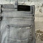 Amiri AM Drip Gray Denim Jeans Sz 34
