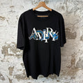 Amiri White Spell Dragon T-shirt Black Sz XL