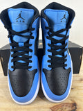 Air Jordan 1 Mid University Blue Black Sz 10.5 DS