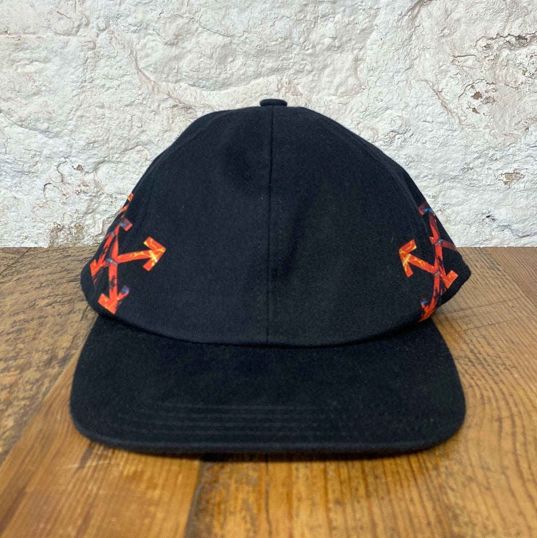 Off White Orange Arrows Black Hat