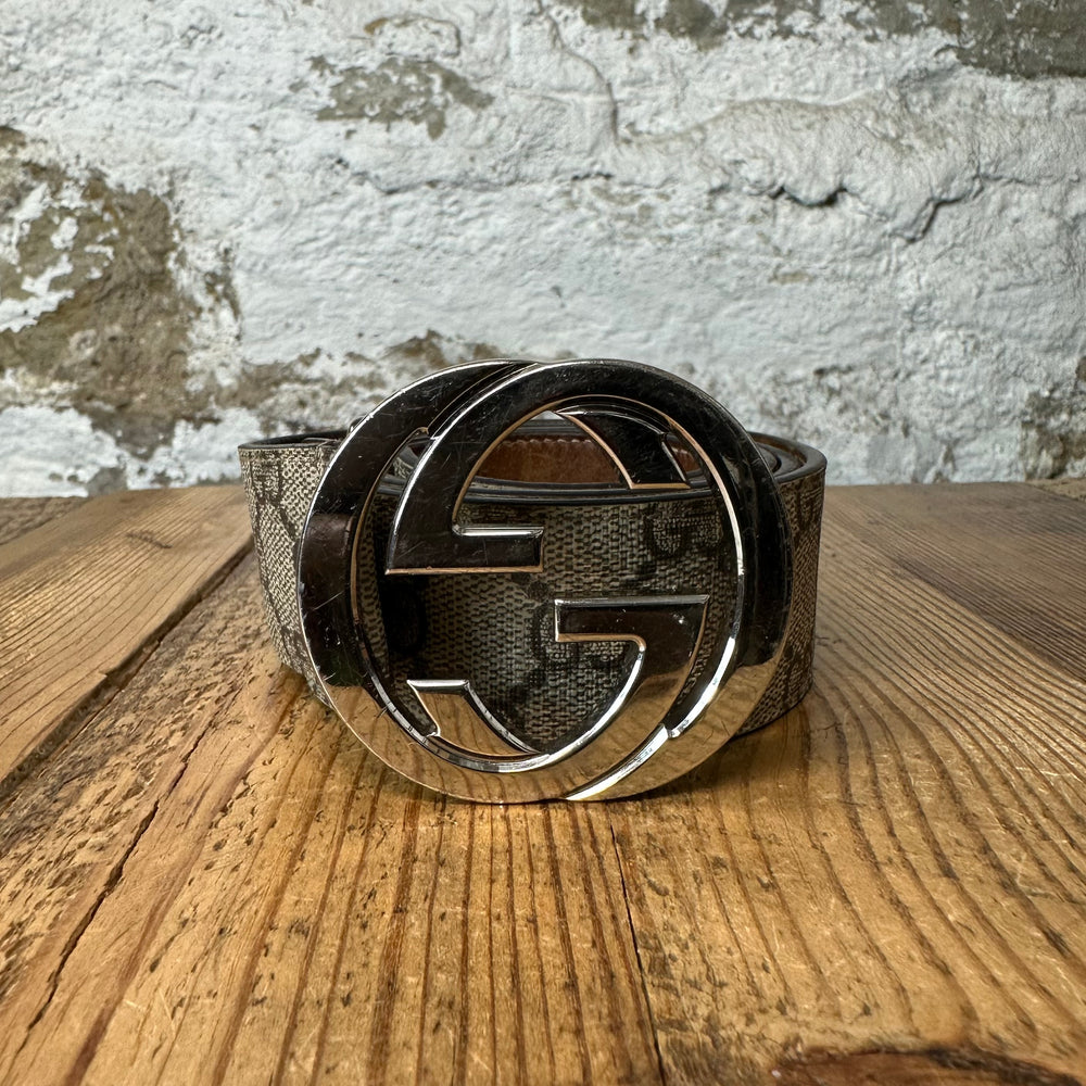 Gucci Beige GG Monogram Belt Sz (115/46)
