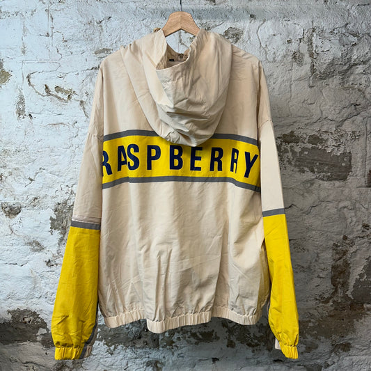 GV Gallery Raspberry Cream Zip Up Jacket Sz XL