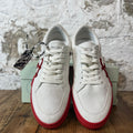 Off-White Red Arrow Vulc White Suede Sneaker Sz 6.5 (39)