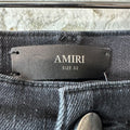 Amiri Neon Lights Black Denim Jeans Sz 32