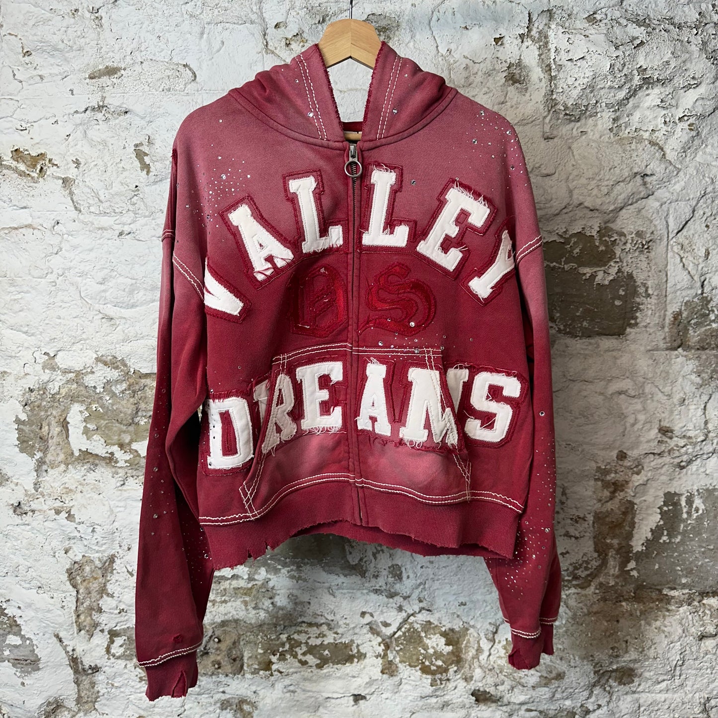 Vale Classico Zip Up Ruby Hoodie