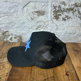 Amiri Blue Star Black Trucker Hat