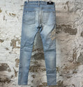 Amiri Varsity 22 Patch Blue Denim Jeans Sz 31