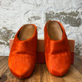 Marni Fussbet Orange Fur Slide Sz 9 (42)