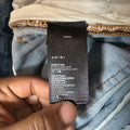 Amiri MX2 Brown Paisley Blue Denim Jeans Sz 30