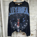 Vale Tiger Big Panther Black Thermal Long Sleeve Sz L