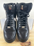 Nike Air Force 1 High Supreme World Famous Black Sz 9