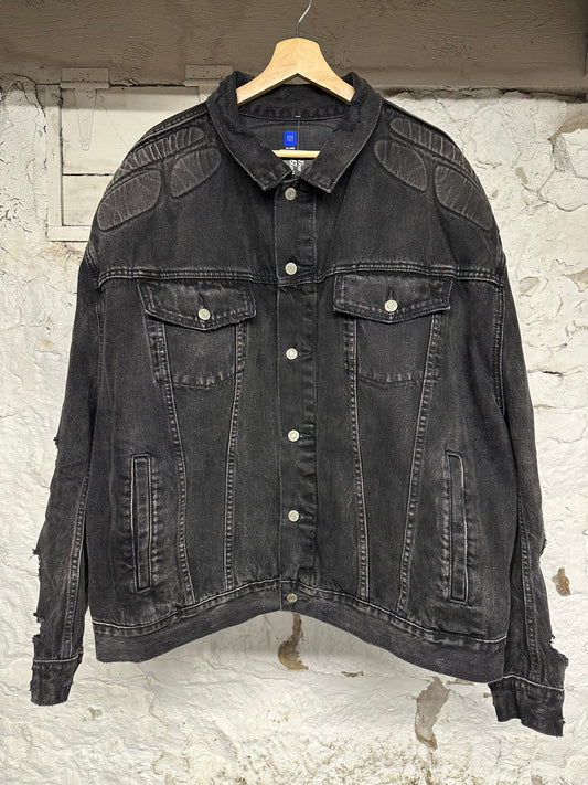 Yeezy Gap Balenciaga Padded Denim Jacket Sz XXL
