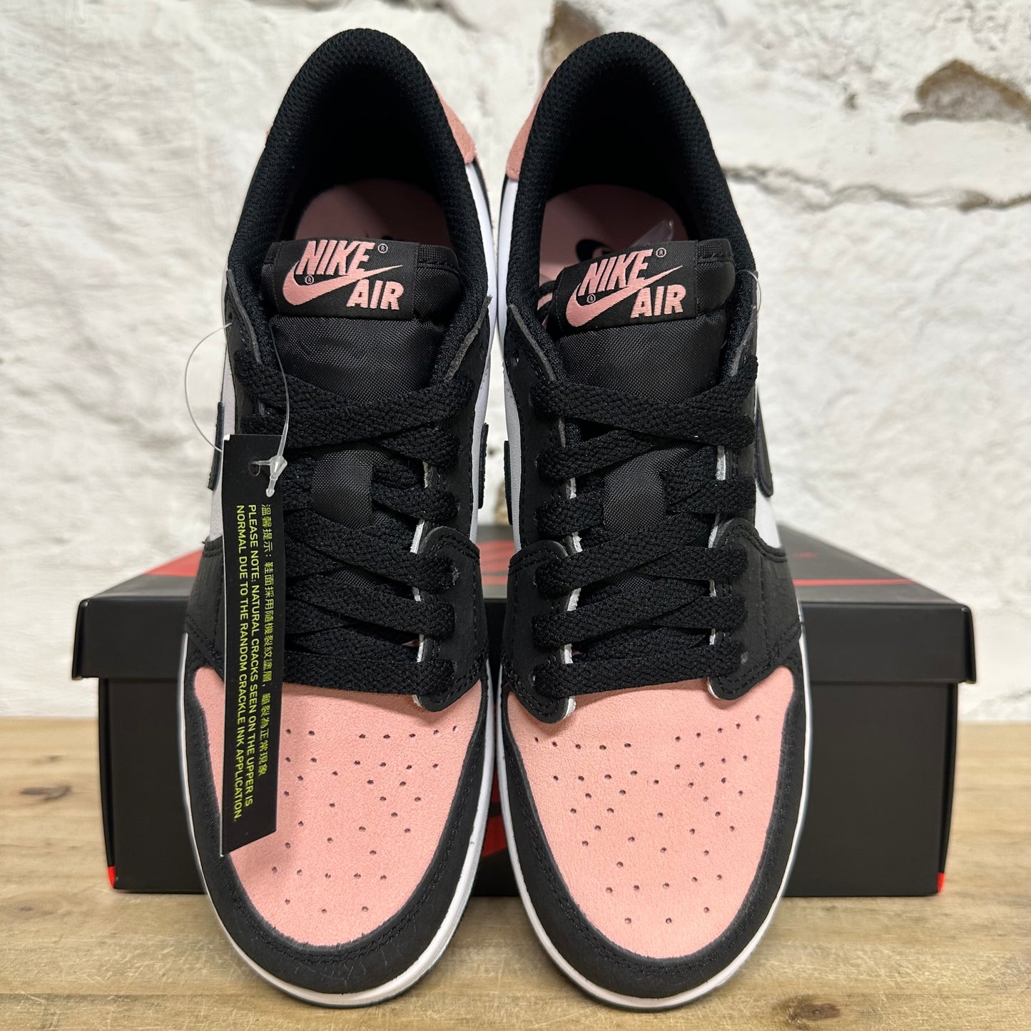 Air Jordan 1 Low Bleached Coral Sz 5.5Y DS