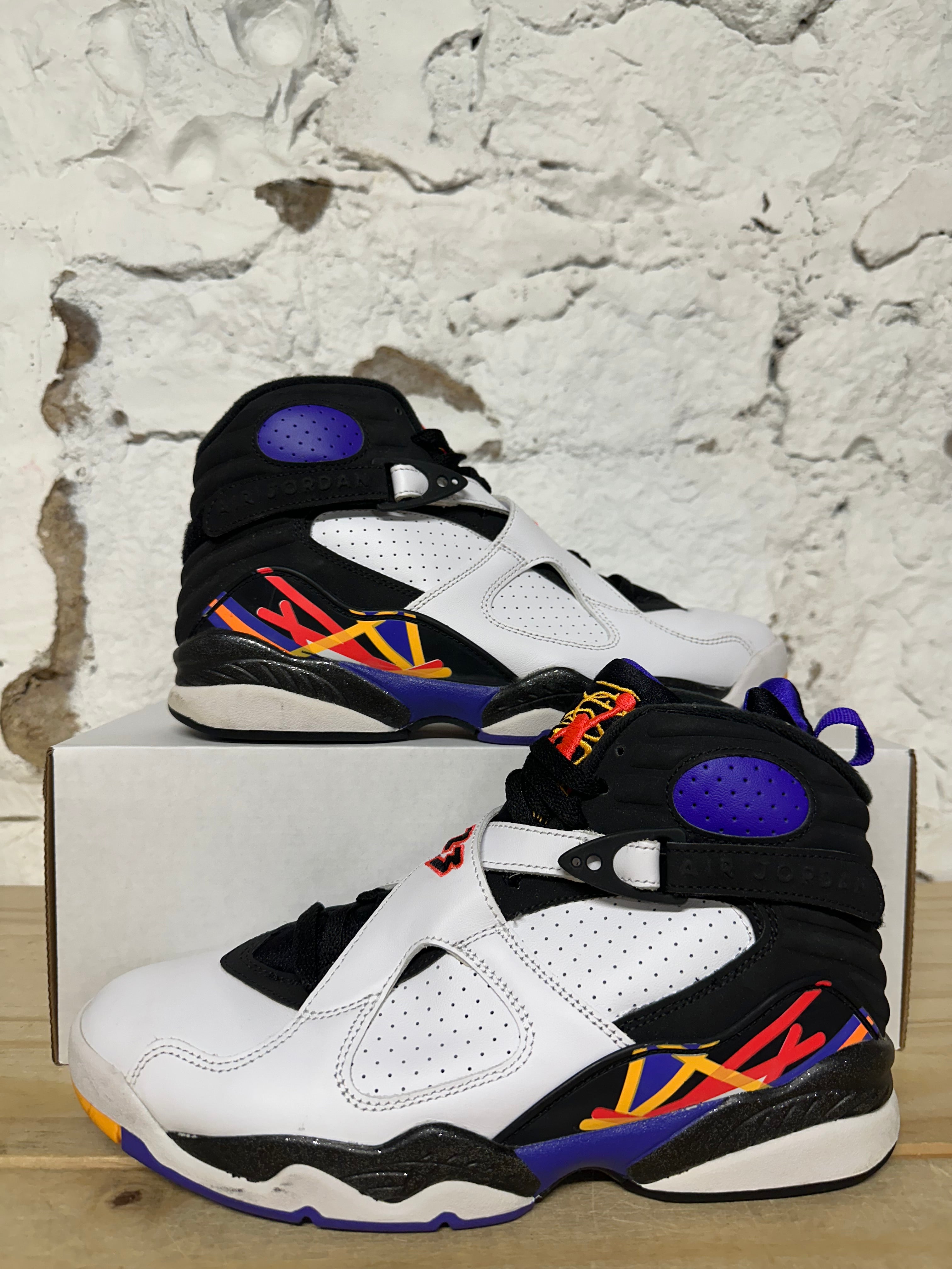 Air Jordan 8 Three Peat Sz 8