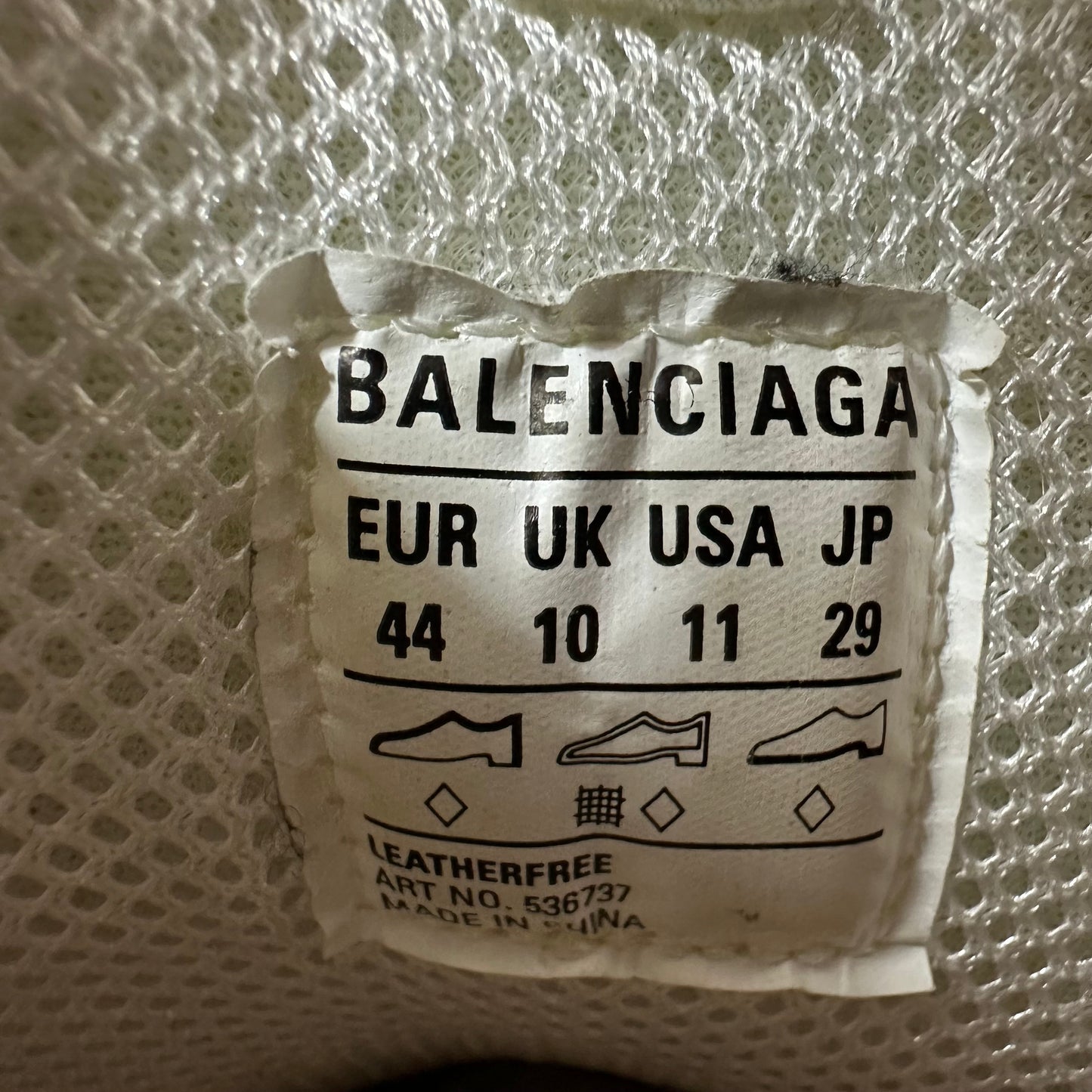 Balenciaga Triple S Multicolor Spell White Cream Sneaker Sz 11 (44)