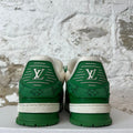 Louis Vuitton Green White Trainer Sneaker Sz 9 (7.5LV)