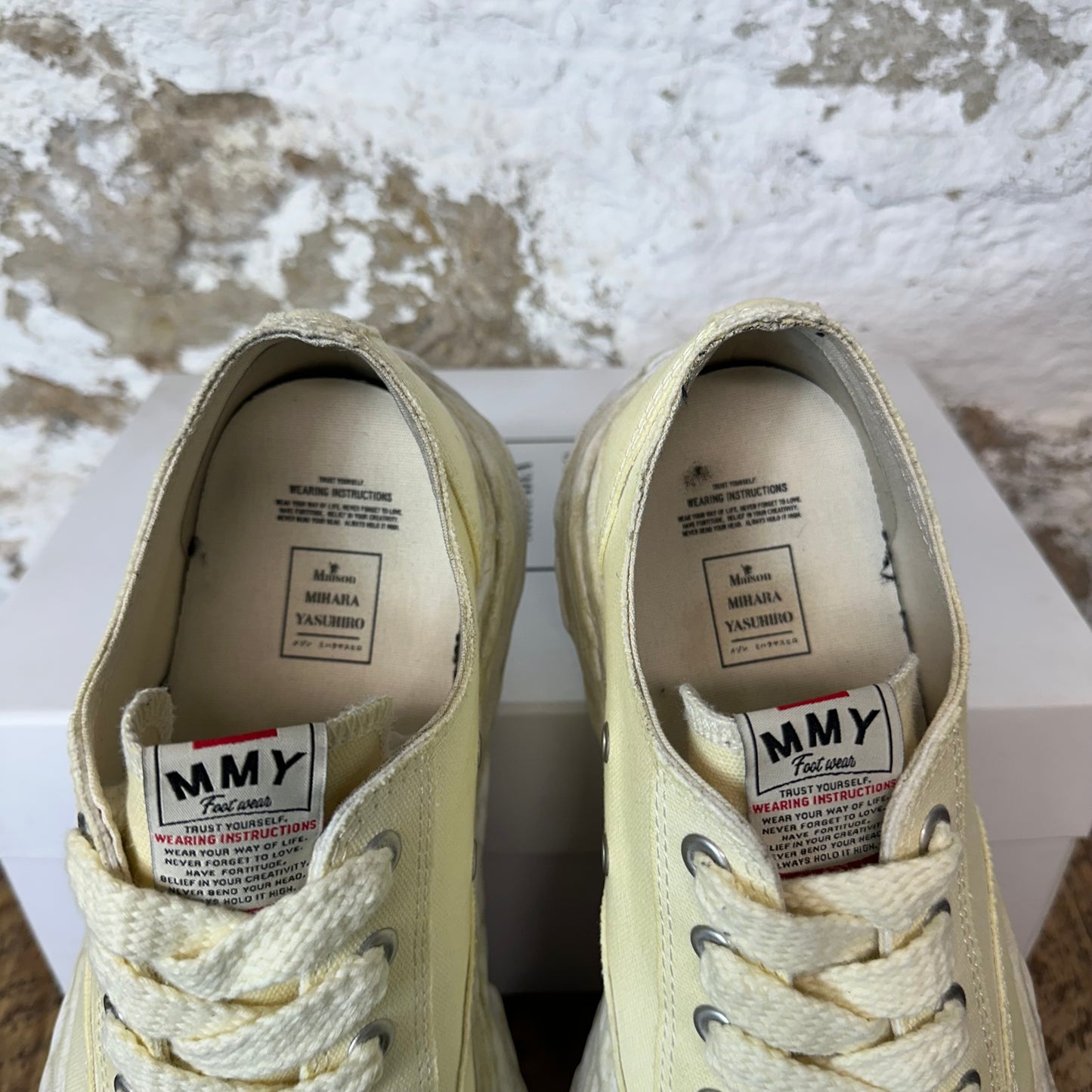 Maison Mihara Cream Beige Peterson 23 Sneaker Sz 11 (44)